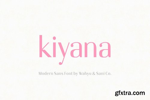 CreativeMarket - Kiyana Modern Sans Font 3684683