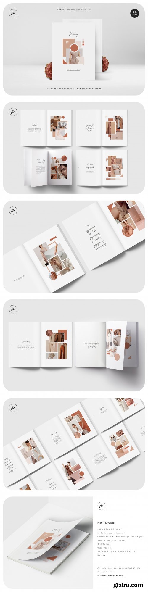 CreativeMarket - MONDAY Moodboard Magazine 3685396