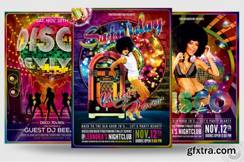 Disco Music Flyer Bundle V1