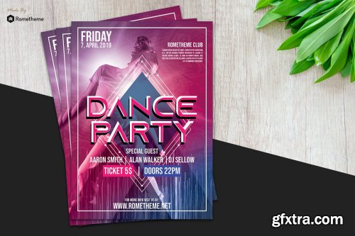 CreativeMarket - Dance & Event Flyer vol.01 3684179