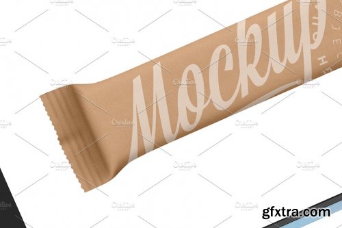 CreativeMarket - Kraft Snack Bar Mockup 3645228