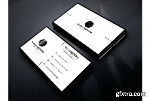 White Minimalist Business Card