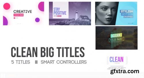 Clean Big Titles - Premiere Pro Templates 213564