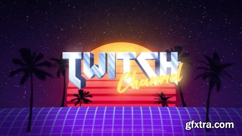 Retro Wave Logo - Premiere Pro Templates 213749