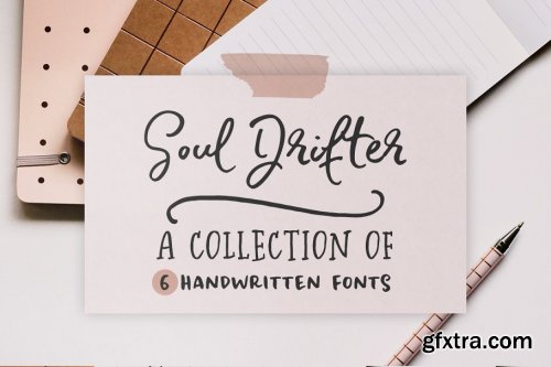 CreativeMarket - Soul Drifter handwritten font family 3698972