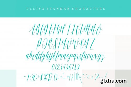 CreativeMarket - Ellisa Script Calligraphy 3691040