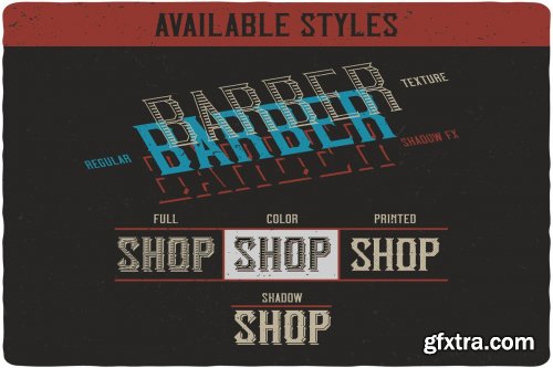 CreativeMarket - Classic BarberShop Font 3700965