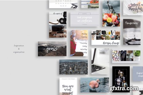 CreativeMarket - Journal Social Media template pack 2588011