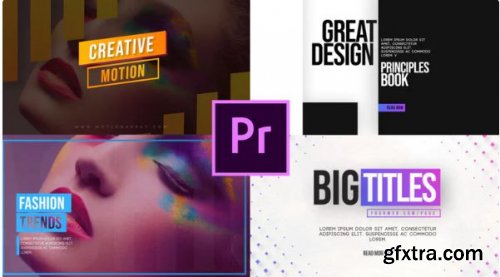 Clean Motion Titles V2 - Premiere Pro Templates 216591