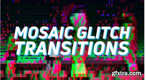 Mosaic Glitch Transitions - Premiere Pro Templates 216958