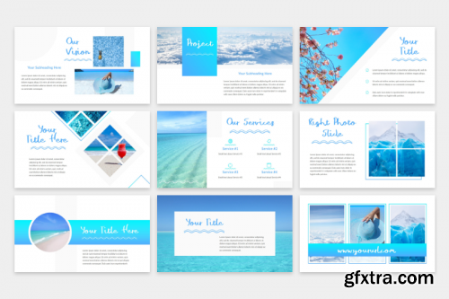 Blue Waves - PowerPoint Template