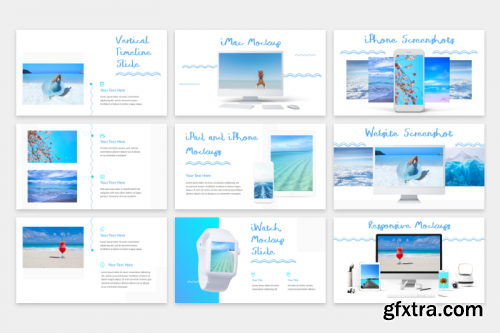 Blue Waves - PowerPoint Template