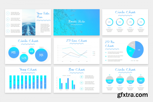 Blue Waves - PowerPoint Template