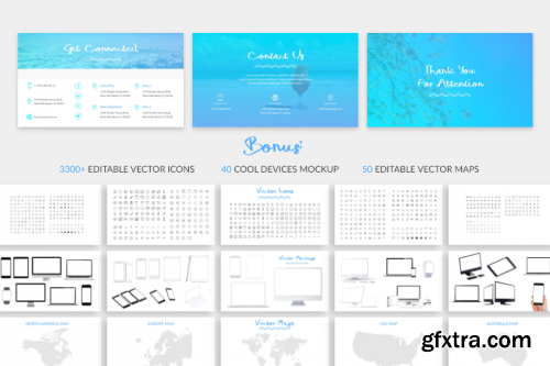 Blue Waves - PowerPoint Template