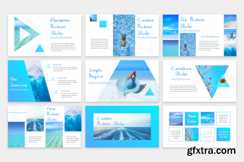 Blue Waves - PowerPoint Template