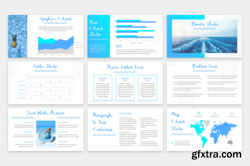 Blue Waves - PowerPoint Template