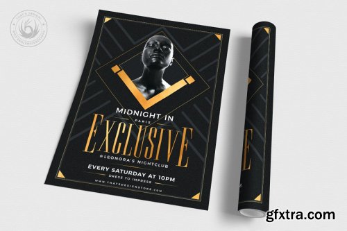 CreativeMarket - Exclusive Party Flyer Template 3713102