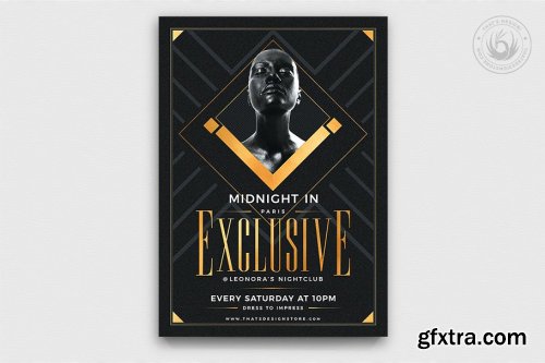 CreativeMarket - Exclusive Party Flyer Template 3713102