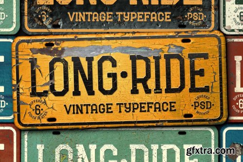 CreativeMarket - Long Ride. Font & Mockup 3722646