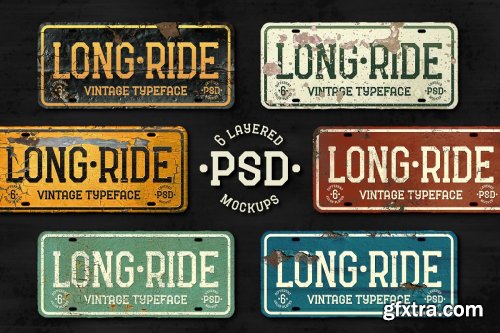 CreativeMarket - Long Ride. Font & Mockup 3722646