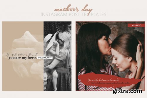 CreativeMarket - Mother's Day Instagram Templates 3698983