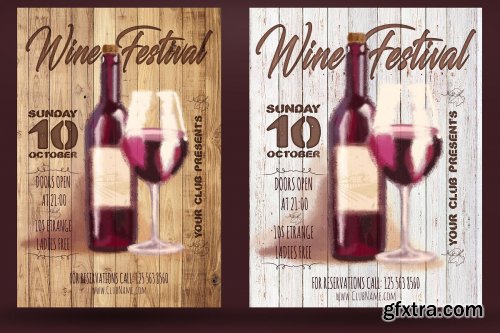 CreativeMarket - Wine Festival Flyer 3722832