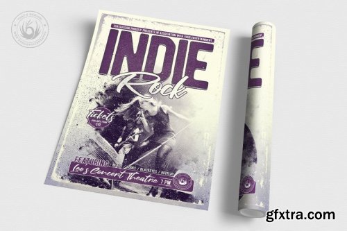 CreativeMarket - Indie Rock Flyer Template V3 3722062