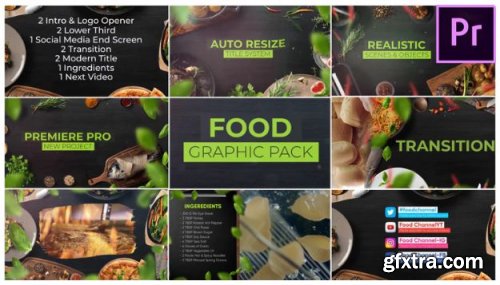 Food Graphic Pack For Premiere Pro 219390