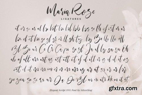 CreativeMarket - Maria Rose Elegant Hand Written Script SVG Font 3727769
