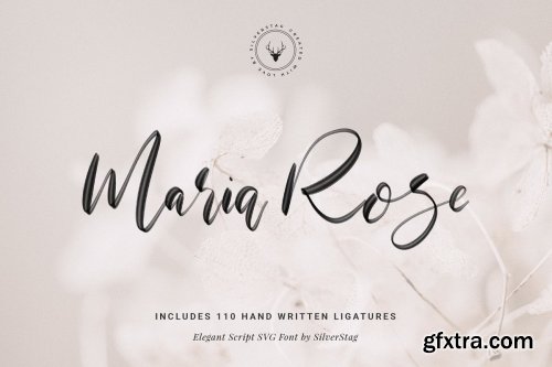 CreativeMarket - Maria Rose Elegant Hand Written Script SVG Font 3727769