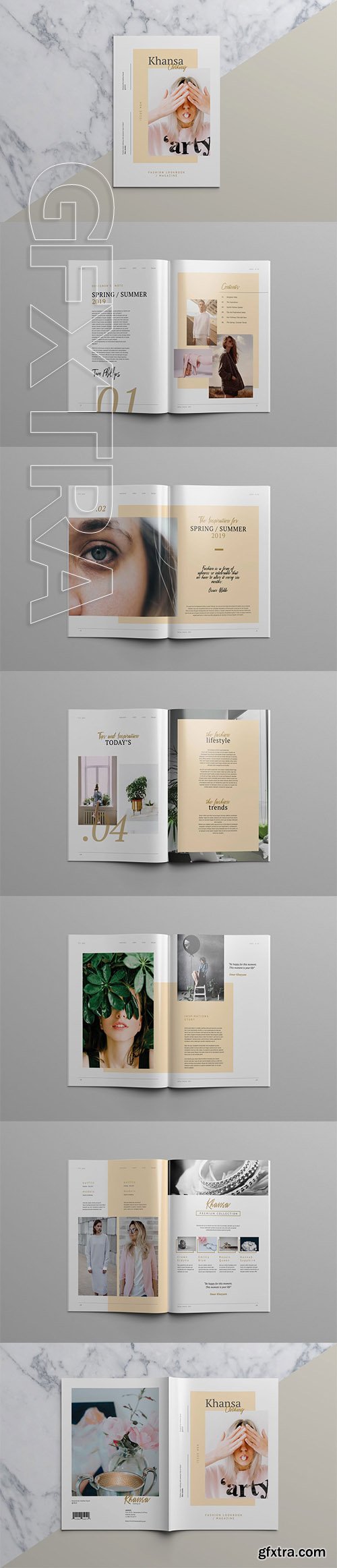 CreativeMarket - KHANSA - Fashion Lookbook & Magazine 3726864