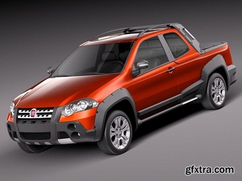 Fiat Strada Adventure 2013 3D Model