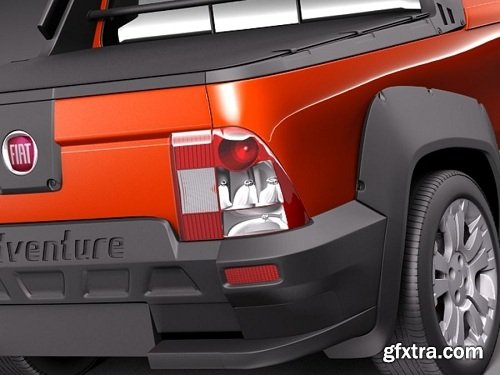 Fiat Strada Adventure 2013 3D Model