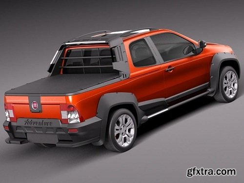 Fiat Strada Adventure 2013 3D Model