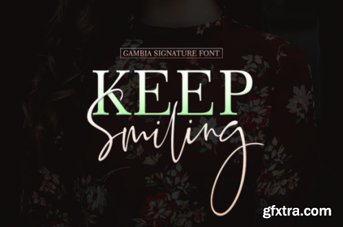 Gambia Signature Font Family - 2 Fonts