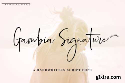 Gambia Signature Font Family - 2 Fonts