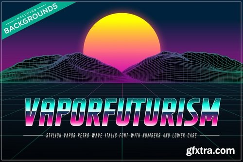 CM - Vaporfuturism OTF Retrowave Font 3739054