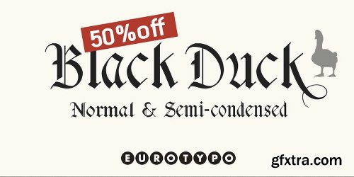 Black Duck Font Family - 2 Fonts