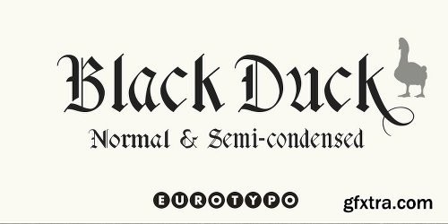 Black Duck Font Family - 2 Fonts