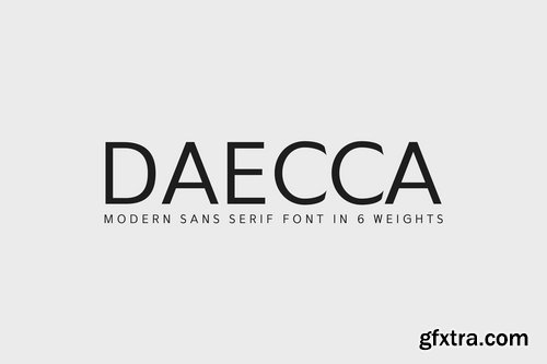 CM - Daecca Sans Serif Font Family 3739877