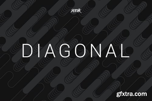 Diagonal Rounded Lines Backgrounds Vol. 06