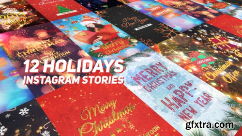 Videohive Holidays Instagram Stories Pack 23012180