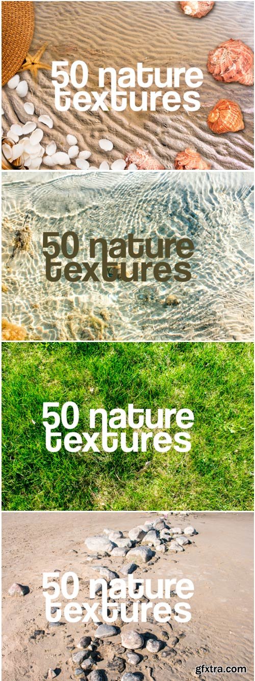 50 Nature Textures Beach Grass Rocks Sea 1259812