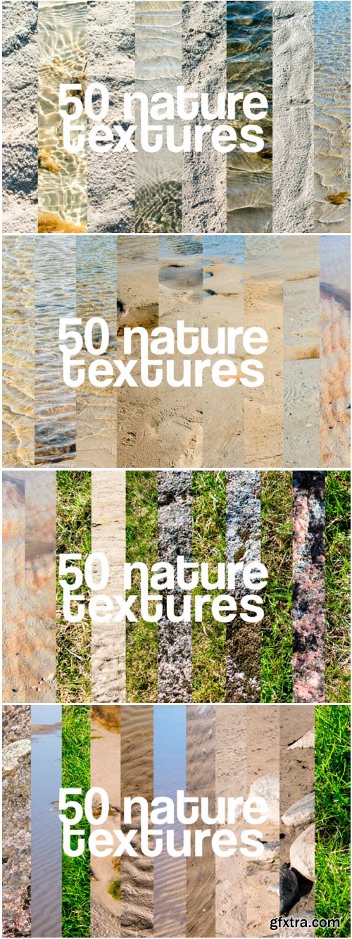 50 Nature Textures Beach Grass Rocks Sea 1259812