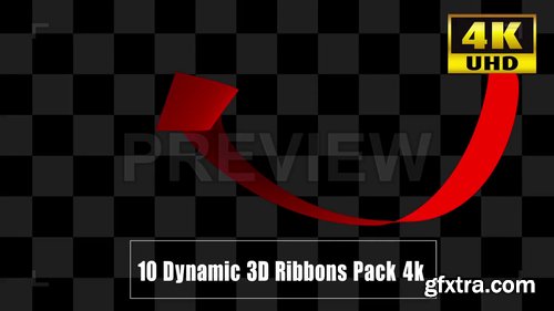 10 Dynamic 3D Ribbons Pack 209951