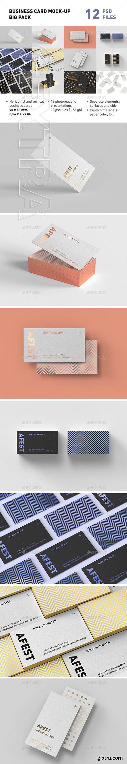 GraphicRiver - Business Card Mock-up Big Pack 23563450