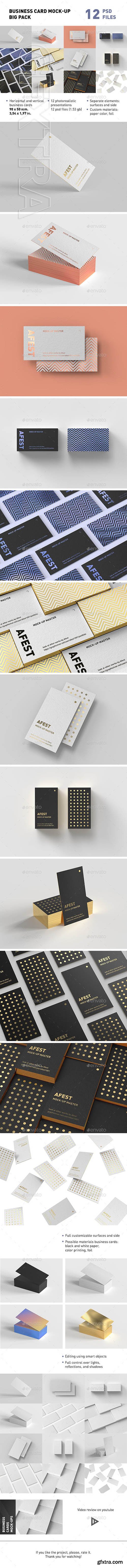 GraphicRiver - Business Card Mock-up Big Pack 23563450