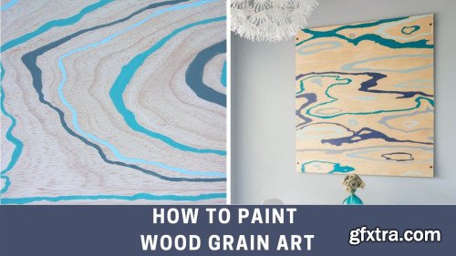 How to paint wood grain art on plywood