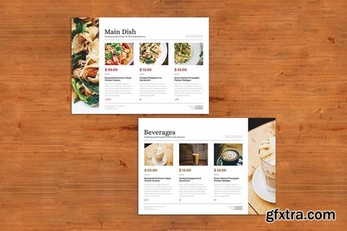 Deluxe Food Menu + Bonus A4 Flyer