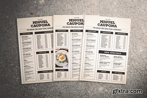 Classic Food Menu